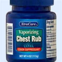Vapourizing Chest Rub · (4 oz.)Helps temporarily relieve cough as may occur with common cold and minor bronchial irr...