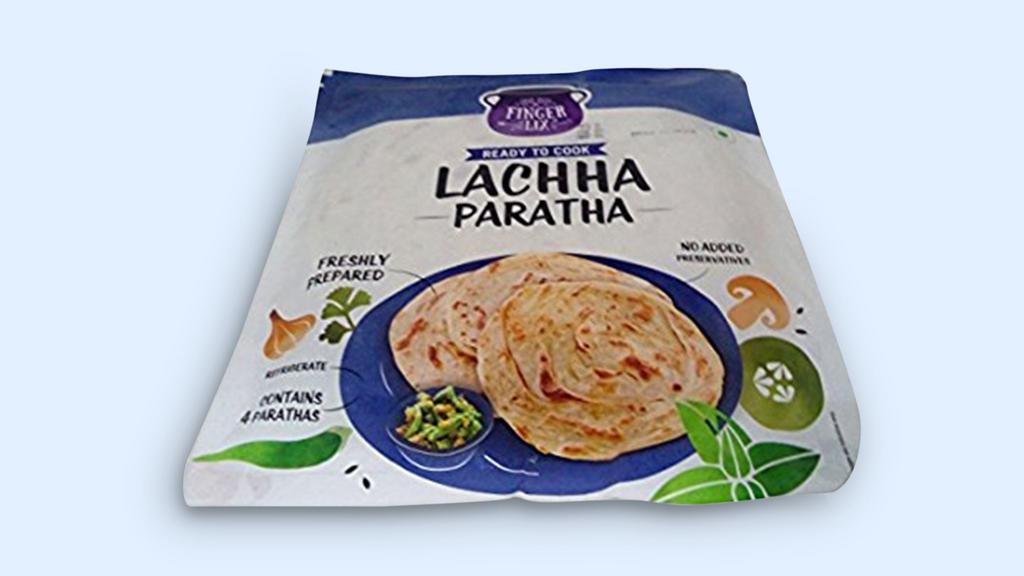 Lacha Paratha · (12.3 oz.) Flatbread which can be made with both wheat flour and all-purpose flour. It is traditionally fried with ghee and becomes crispy and flaky, and the layers can be visible from outside. It can be served with your favourite curries