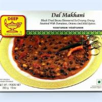 Dal Makhni · (10 oz.)Popular Indian dish made by simmering whole black lentils & red kidney beans with sp...