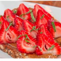 Almond Butter & Strawberry Toast · 