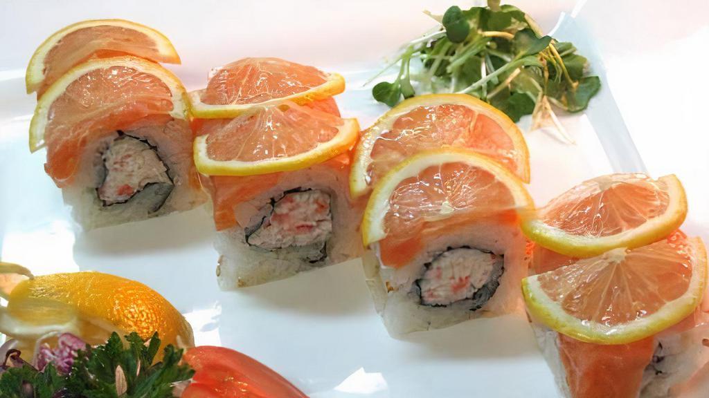 49ers · CA roll topped with salmon, lemon.