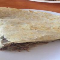 Quesadilla with Meat · Flour tortilla, cheese and meat.