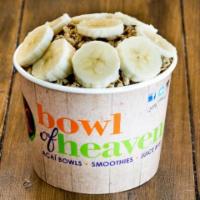 North Shore · Organic Açaí, Strawberry, Bananas, Blueberries, 100% Apple Juice, MAQ7. Organic Granola (Hem...