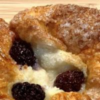 Blackberry Danish · Blackberries and pastry crème