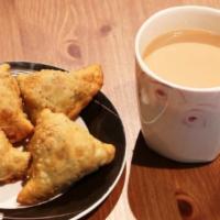 Samosa · Crisp Turn Overstuffed with potatoes, peas with Himalayan spices