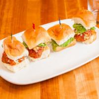 Meatball Sliders (3) · Our famous meatball on a sweet Hawaiian roll with marinara, and gorgonzola cheese.