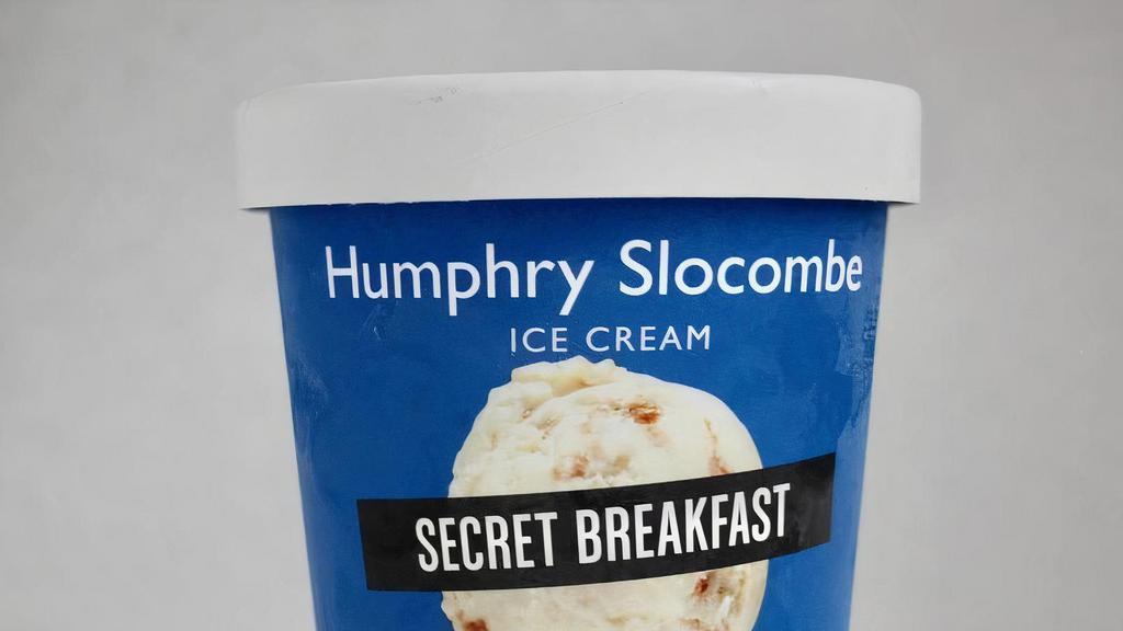 Secret Breakfast · Bourbon ice cream with cornflake cookies, go ahead, who are we to judge? In fact, make ours a double.