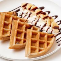 Combo 6 · Your choice of Mochi Waffle with fresh Banana, Whipped Cream & Chocolate syrup. All topping ...