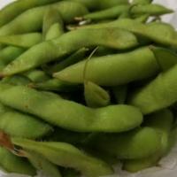 Edamame Appetizer · Steamed salted green soybeans in the pod.