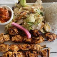Chicken Shish Plate · Char-broiled, all-white-meat chicken.