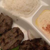 Kofte Plate · Char-broiled ground lamb and beef patties.