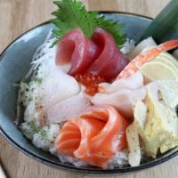 Chirashi Don · Assorted fishes over sushi rice.
