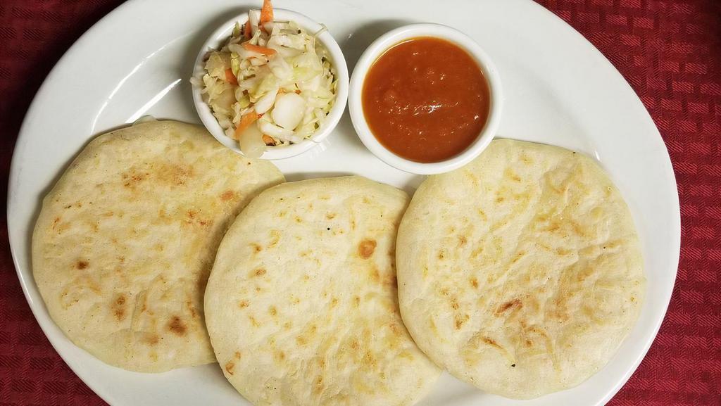 Pupusa · We have cheese pupusas   
, cheese and beans
,mix, pork and cheese,
 steak and cheese,
 chicken and cheese,
 vegetarians and more