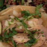2.Soft Taco · Meat, onions, cilantro, salsa