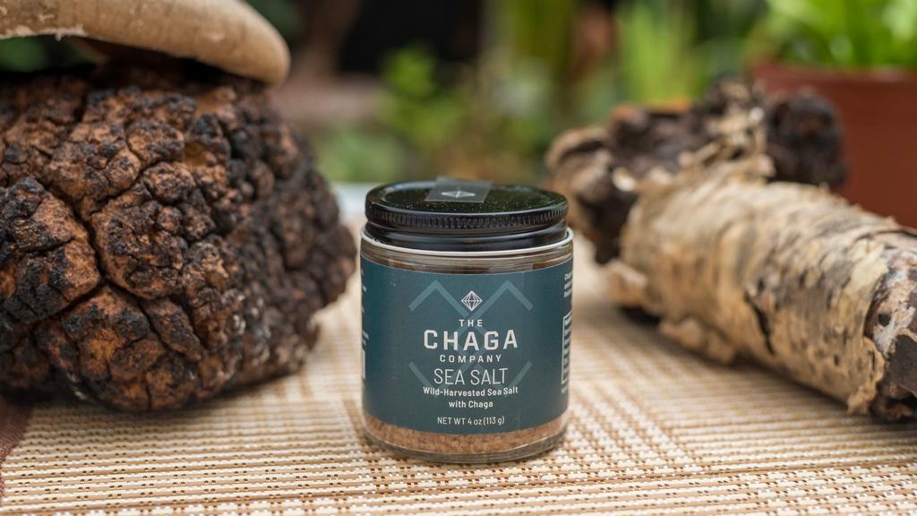 The Chaga Company Sea Salt-Salt · Cook, bake, and put Chaga salt on everything to boost your immunity and nourish your journey. Chaga Salt, Coarse Ground: Hand-harvested salt from the Lost Coast of Northern California, This salt has high mineral content and infused with Chaga. Use it as a finishing salt or grind it up to cook with it. It's amazing, it's divine, it's Chaga.