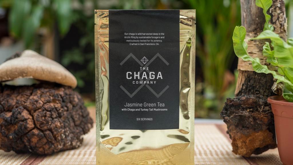 The Chaga Company Jasmine Green Tea-jasmine green · fragrant jasmine and green tea makes 12 cups