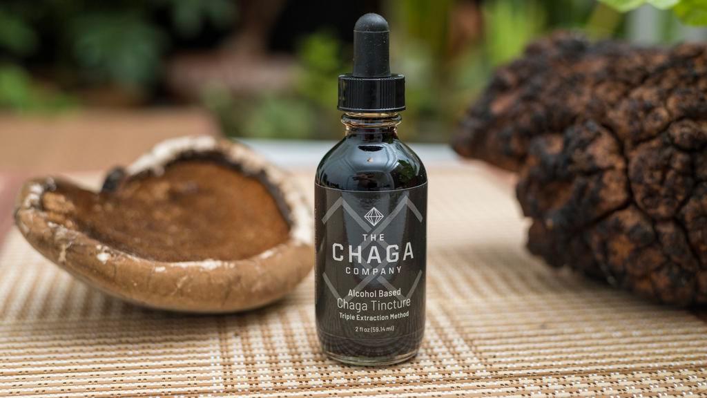 The Chaga Company Classic Alcohol Tincture- · (Bragg’s Apple Cider Vinegar™ or Extraction Alcohol) – Our Miracle Chaga Tinctures start their journey in Alaska, where wild-harvested Chaga is blended 1:1 with Alaskan glacial water (Eklutna Glacier) and left to rest for 12 months. The brew is then strained, and purified, then combined with either extraction-grade ethyl alcohol or Bragg’s Apple Cider Vinegar™. It is bottled here in San Francisco by our local team of Chaga experts. Extraction alcohol increases the ability of the body to absorb the Chaga and reap its many benefits. Bragg’s Apple Cider Vinegar™ is a well-known probiotic which combines with the immunoadaptogens and neuroenhancers in Chaga to maximize wellness benefits.