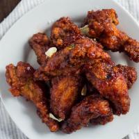 22. Spicy Fried Chicken · Spicy. Korean-style fried chicken with spicy sauce.