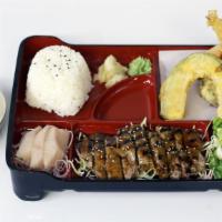 6. Beef Teriyaki, Sashimi & Tempura · 