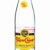 Topo Chico · Topo Chico is sparkling mineral water sourced and bottled in Monterrey, Mexico since 1895.