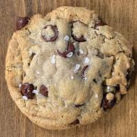 Dark Chocolate Chip with Sea Salt · Our classic dough with good portions of dark chocolate chips mixed in. This cookie is sprink...
