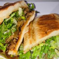 Tortas · Choice of meat, onion, cilantro, salsa and lettuce.