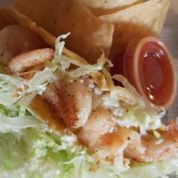 Shrimp · Made with pico de gallo.