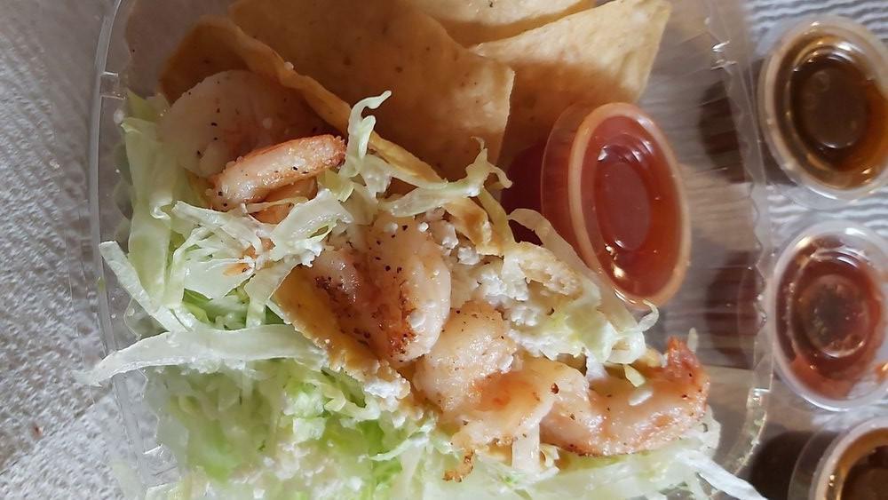 Shrimp · Made with pico de gallo.