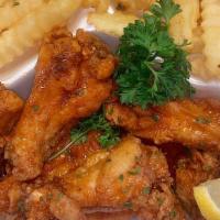 Hot Chicken Wings · 6 Hot Chicken Wings, add fries $2. Add French fries for an additional charge.