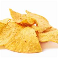 Side of Tortilla Chips · A side dish of homemade tortilla chips, served with salsa.
