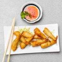 Shrimp Blanket · Deep-fried marinated shrimp with garlic and cilantro. (7 pcs)