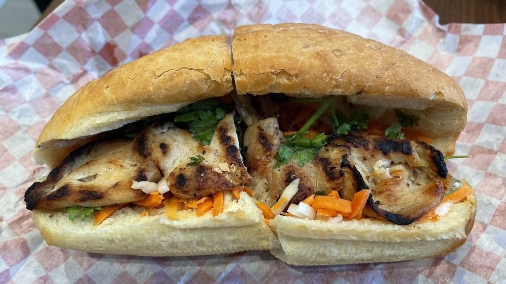44.  .Bánh Mi Ga Nuong / Grilled Chicken Sandwich · Grilled Chicken Sandwich