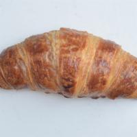 butter croissant · layers of buttery flaky goodness, rolled then
folded into classic crescent shaped pillows