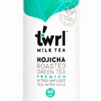 Twrl Hojica Roasted Green Milk Tea (plant based) · One of our most popular flavors, Hojicha is a Japanese green tea that is roasted to remove b...