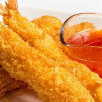 Ebi (Shrimp) · Four large fried shrimp served with a sweet chili sauce.