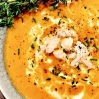 Maine Lobster Bisque · fresh Maine lobster, chives