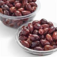 Kalamata Olives · Picked from the Kalamata region in Greece, these premium pitted olives are firm and have a s...