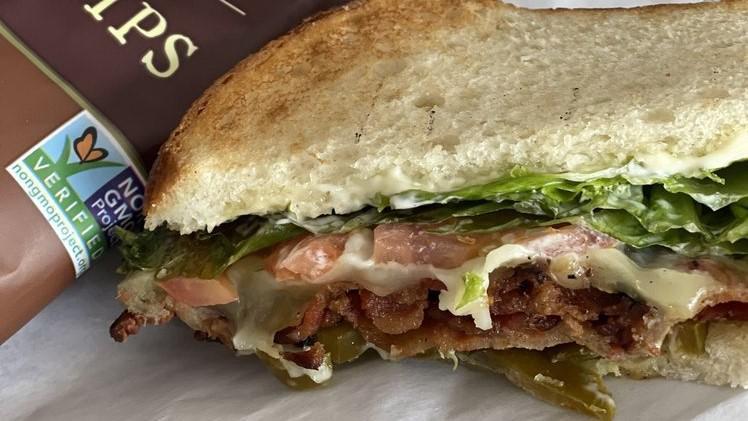 Blt Sandwich · Hickory smoked bacon, mayo, lettuce and tomato.