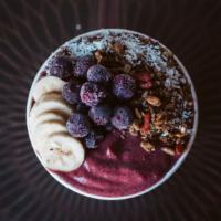 Charcoal Acai Bowl  · Acai, activated charcoal, banana, strawberry, coconut water, topped with gluten-free granola...