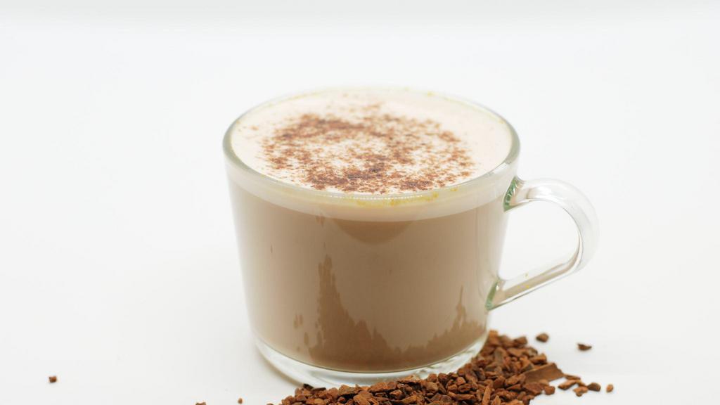 Chai Latte · Organic nine spice chai with steamed milk and coconut sugar