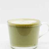 Matcha Latte · Organic matcha and steamed milk, lightly sweetened with honey