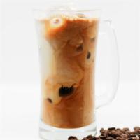 Iced Vanilla Latte · Enjoy a double shot of Red Bay espresso, milk, vanilla, and coconut sugar over ice