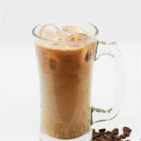 Iced Caffe Latte · Enjoy a double shot of Red Bay espresso and milk over ice