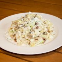 The Original Warm Napa Cabbage Salad · shredded napa cabbage, applewood bacon, mushrooms, blue cheese, warm red wine vinaigrette