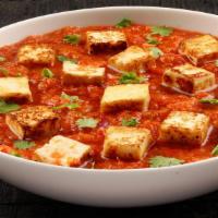 4. Paneer Maalvani · Paneer Masala with onion, tomatoes, coriander leaves and special spices from Maharashtra.