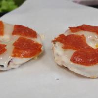 Pizza Bagel · Bagel with marinara sauce, provolone cheese or pepperoni