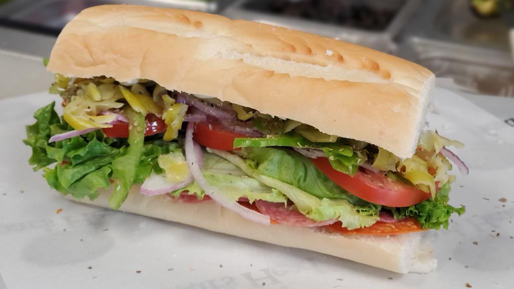 Italian Sub · Pepperoni & Salami with your favorite bread, choice of sauce, cheese and veggies