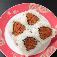 Spicy Tuna Roll (8 Pcs) · 8 pieces. Spicy tuna and cucumber.
