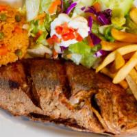 Huachinango · Whole red snapper, to your taste 
Al gusto