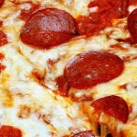 Pepperoni · Loaded with sliced fresh Pepperoni slices and Mozzarella Cheese.